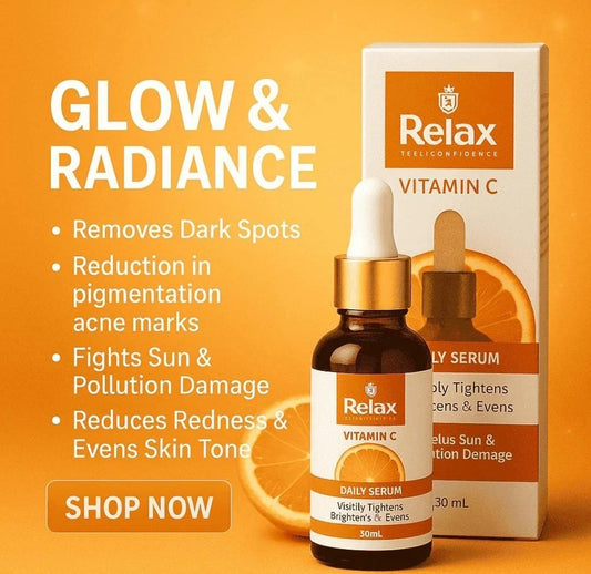 Relax Vitamin C Daily Serum - 30ml | Brightening & Anti-Aging Facial Serum