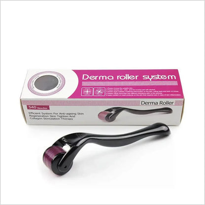 Derma Roller 540 Titanium Needles for Men & Women | Microneedle Facial & Scalp Roller